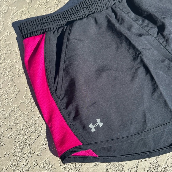 Under Armour Women's Athletic Shorts in Black and Pink - Picture 6 of 11